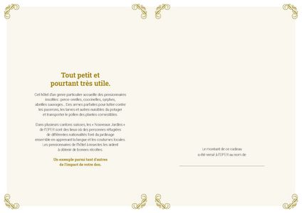Le certificat imprimé