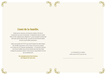 Le certificat imprimé