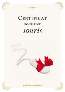 Le certificat imprimé