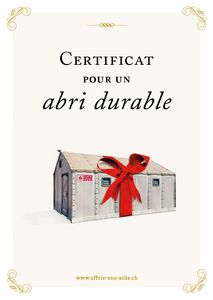 Le certificat imprimé