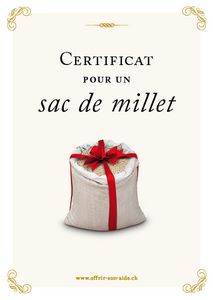 Le certificat imprimé