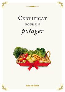 Le certificat imprimé