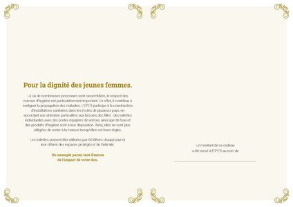 Le certificat imprimé