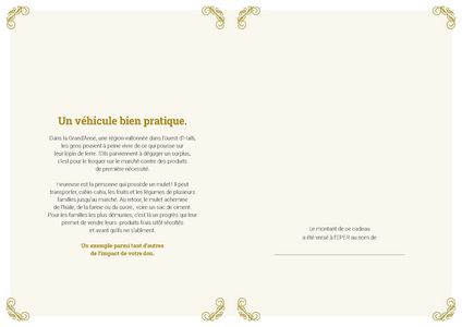 Le certificat imprimé