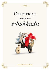 Le certificat imprimé