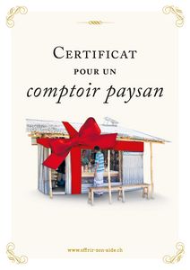 Le certificat imprimé