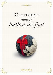 Le certificat imprimé