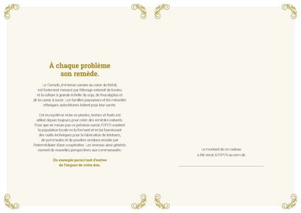 Le certificat imprimé