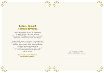 Le certificat imprimé