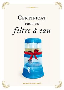 Le certificat imprimé