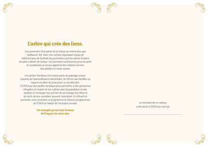 Le certificat imprimé