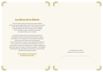 Le certificat imprimé