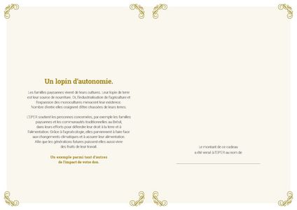 Le certificat imprimé