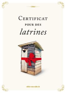 Le certificat imprimé
