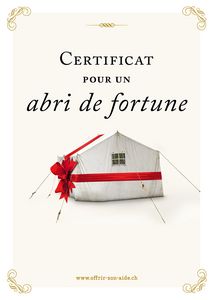 Le certificat imprimé