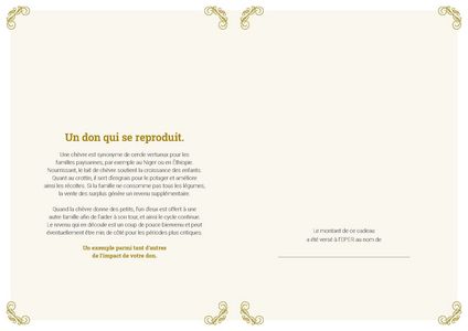 Le certificat imprimé