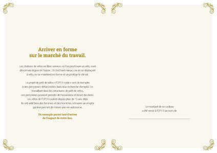 Le certificat imprimé