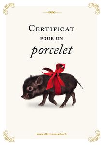 Le certificat imprimé