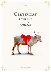 Le certificat imprimé