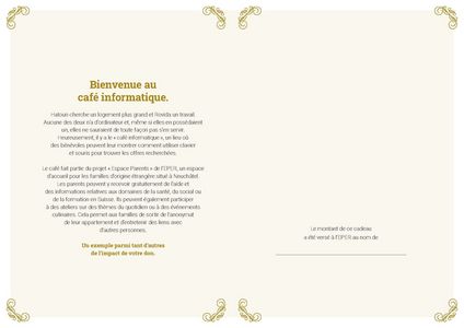 Le certificat imprimé