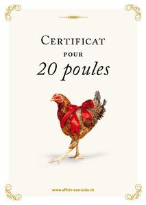 Le certificat imprimé