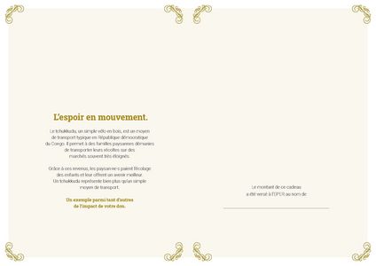 Le certificat imprimé