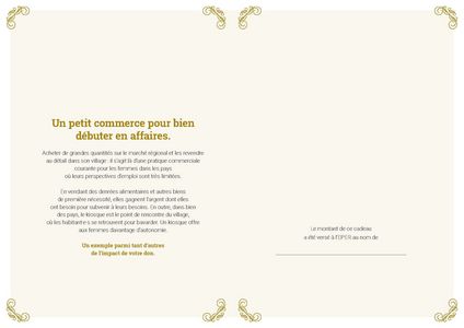 Le certificat imprimé