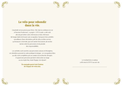 Le certificat imprimé