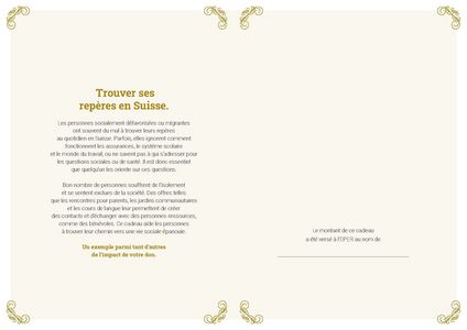 Le certificat imprimé