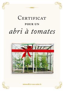 Le certificat imprimé