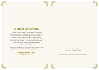 Le certificat imprimé