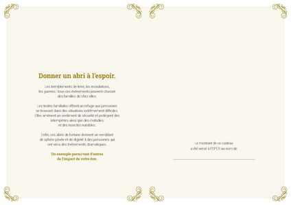 Le certificat imprimé