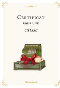 Le certificat imprimé