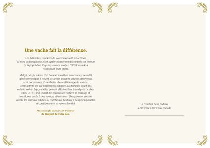 Le certificat imprimé