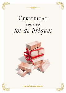 Le certificat imprimé