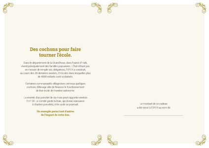 Le certificat imprimé