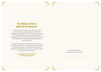 Le certificat imprimé