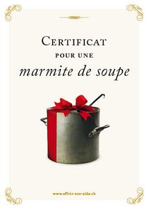 Le certificat imprimé