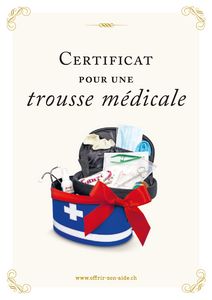 Le certificat imprimé