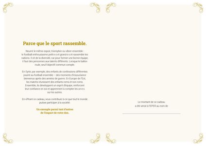 Le certificat imprimé