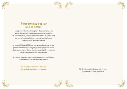 Le certificat imprimé