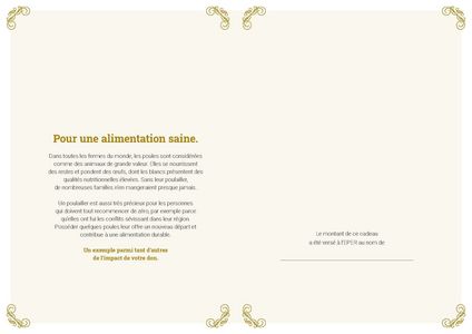 Le certificat imprimé