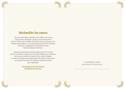 Le certificat imprimé