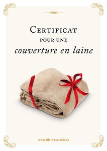 Le certificat imprimé