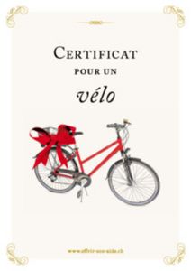 Le certificat imprimé