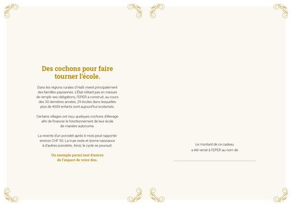 Le certificat imprimé