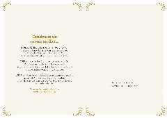 Le certificat imprimé