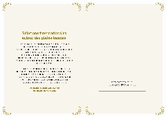 Le certificat imprimé