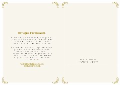 Le certificat imprimé